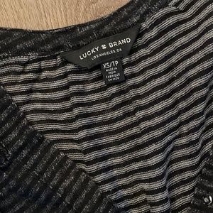 Lucky Brand stripped henley long sleeve size XS